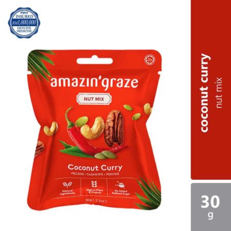 Amazin' Graze Coconut Curry Lime Nut Mix 30g