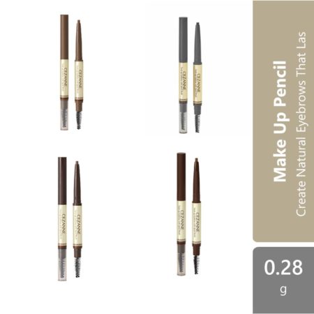 Cezanne Twist-up Eyebrow With Spiral Brush (01 Light Brown/02 Olive Brown/Brush 03 Natural Brown/05 Natural Gray)