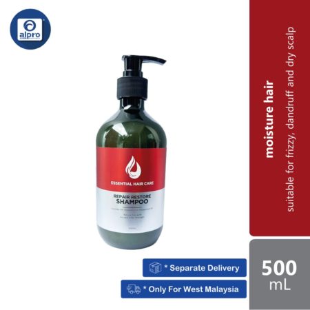 Essential Shampoo Repair Restore Shampoo (500ML) | Suitable For Frizzy, Dandruff And Dry Scalp