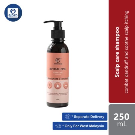 Essential Revitalising Scalp Shampoo 250ml | For Itching, Hair loss, Scalp Acne, Dandruff, Dryness