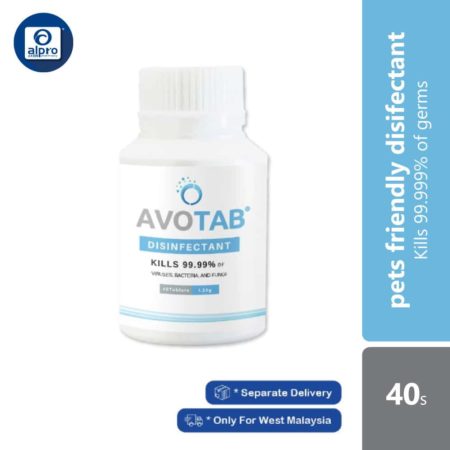 Avotab Disinfectant Tablet 1.25g 40s | Pets Friendly Disifectant