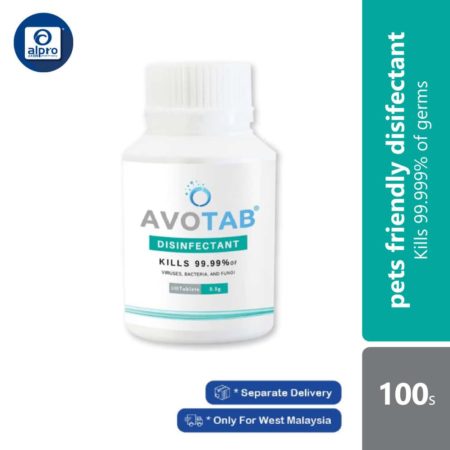 Avotab Disinfectant Tablet 0.5g 100s | Pets Friendly Disifectant