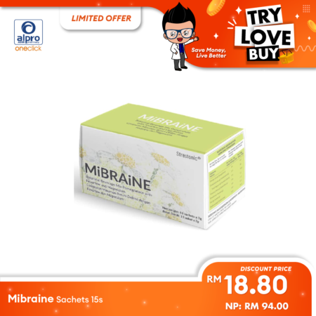 (TLB) Mibraine Sachets 15s | Help Reduce Migraine Recurrence