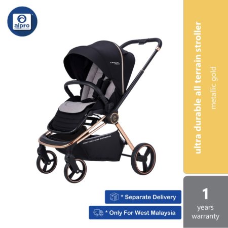 Crolla Flexxi Metallic Gold | Ultra Durable All Terrain Stroller