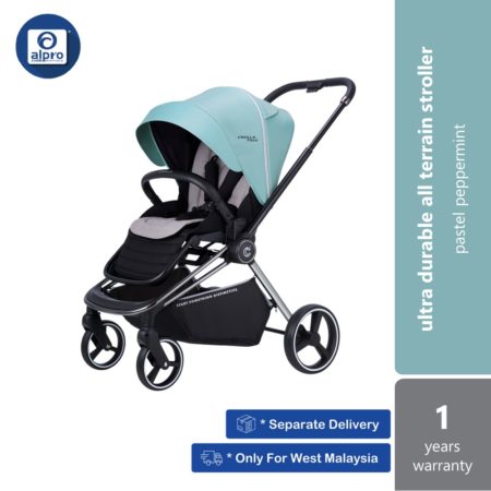 Crolla Flexxi Pastel Peppermint | Ultra Durable All Terrain Stroller