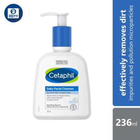 Cetaphil Daily Facial Cleanser 236ml | Effectively Removes Dirt