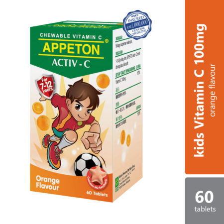 Appeton Activ-C 100mg Orange 60s | Vitamin C for Kids