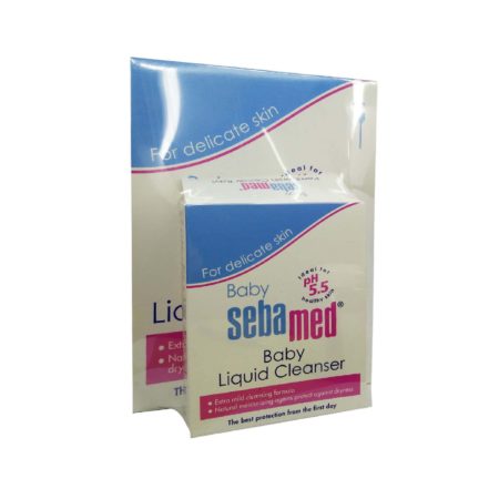 Sebamed Baby Liqiud Cleanser 1liter With Baby Liqiud Cleanser 200ml | Instantly Soothes and Calms Baby's Skin