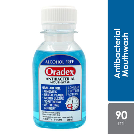 Oradex Antibacterial Mouthwash 90ml