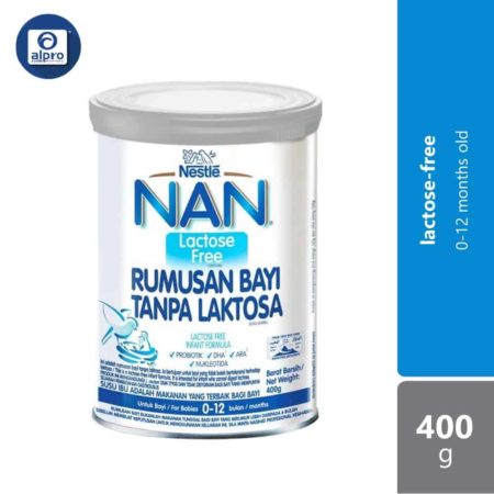 Nestle Nan Infant's Lactose-Free Milk Formula 400g | For Age 0-12 Months