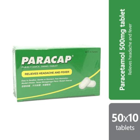 Paracap Paracetamol 500mg 50x10s