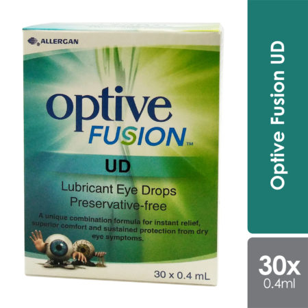 Optive Fusion UD Lubricant Eye Drops 30x0.4ml | Relieve Dryness and Pain