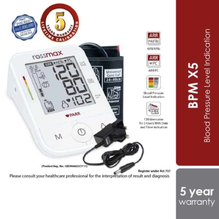 Rossmax Blood Pressure Monitor X5 | Free Adapter