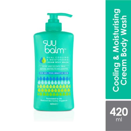 Suu Balm Cooling & Moisturising Cream Body Wash 420ml