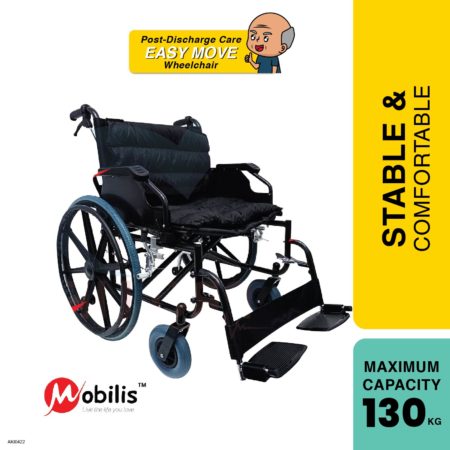 Mobilis Deluxe Heavyduty Wheelchair 24" MO-951B-60 | Heavy User