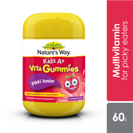 Natures Way Kids A+ Pikki Junior Multivitamins 60s For Picky Eaters