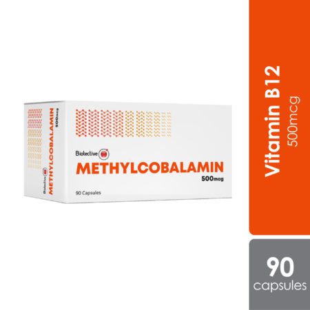 Biotective Vitamin B12 For Nerve Health | Methylcobalamin 500mcg