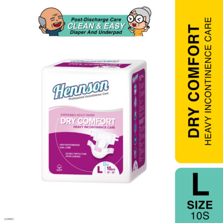 Hennson Adult Diapers L 10s | Dry & Comfort