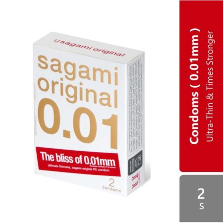 Sagami Original 0.01 Condom 2s | Ultra-Thin & Times Stronger