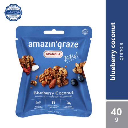 AMAZIN' GRAZE BLUEBERRY GOJI COCONUT GRANOLA 40G