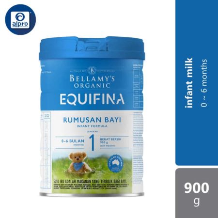 Bellamy's Organic Step 1 Equifina Infant Formula 900g | Suitable for Age 0-6 Months