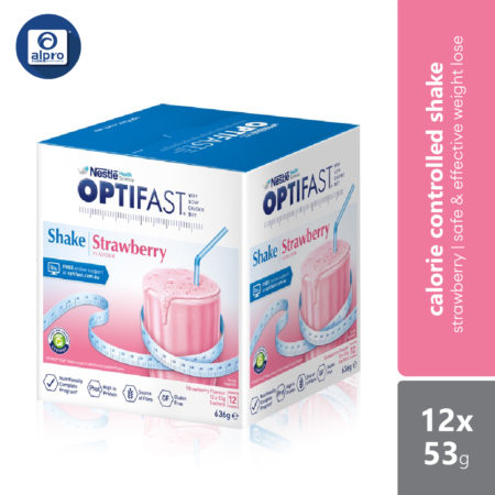 Nestle Optifast Strawberry Shake 12 x 53g | Safe & Effective Weight Lose