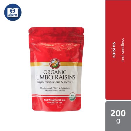 CFO Organic Dried Red Raisin | 200g Pouch