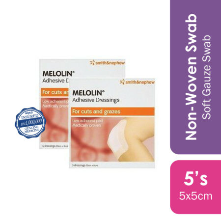 S&n Melolin Low Adherent Absorbent Pad 5cmx5cm 5s