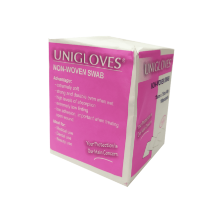 Unigloves Non-woven Swab 7.5cmx7.5cmx4ply 100s