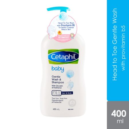 Cetaphil Baby Wash & Shampoo 400ml | Soft And Smoothing