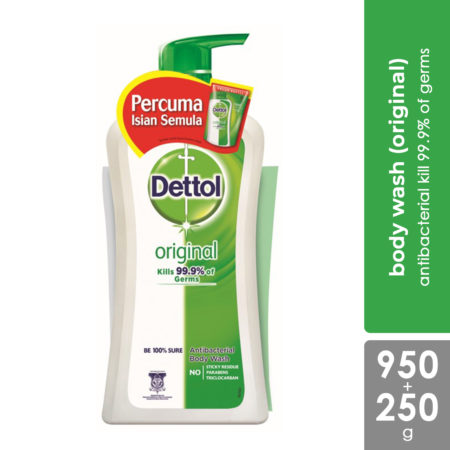 Dettol Shower Gel Original 950ml + 250ml