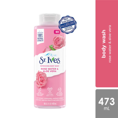 St. Ives Refreshing Rose Water & Aloe Vera Body Wash 473ml