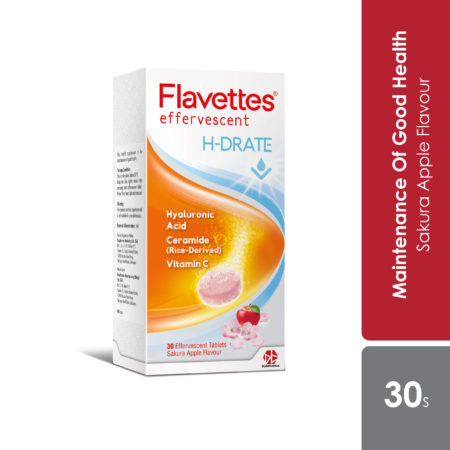 Flavettes Efferverscent H-Drate (30s) | For Glowing Skin