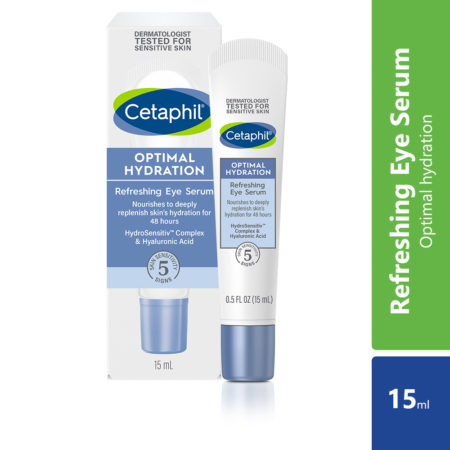 Cetaphil Optimal Hydration Refreshing Eye Serum 15mL | Brightens and Smooths the Skin