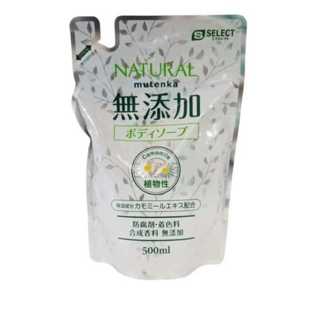 Sugi S Select Natural Mutenka Additive-Free Body Soap Refill 500ml