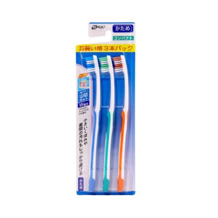 Sugi S Select Serrated-Cut Bristles Toothbrush (Hard) Value Pack 3s | Hard Bristles