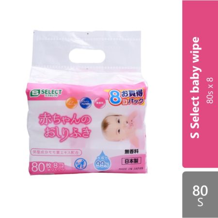 S Select Baby Wipes 80s X 8