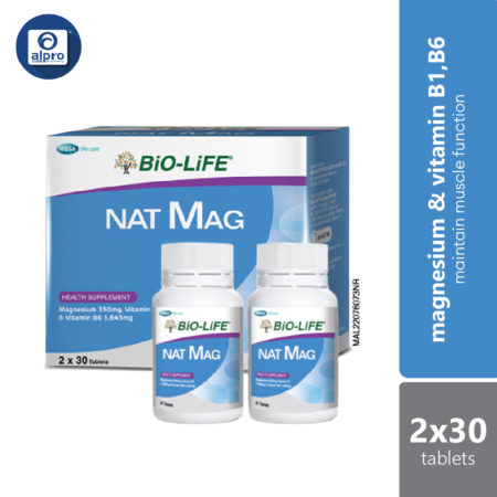 Bio-life Nat Mag 2x30s | Maintain Muscle Function & Relieve General Tireness