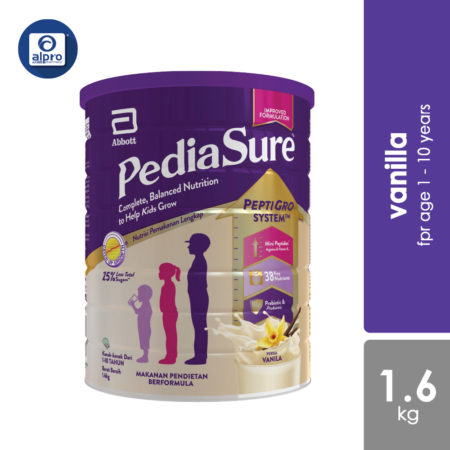 Abbott Pediasure OHT Peptigro Complete Vanilla 1.6kg (Exp: 31/10/24) | For Age 1-10 Years Old