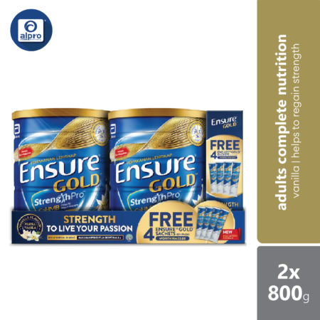 Abbott Ensure Gold Vanilla Ybg (yeast Beta Glucan) 800g X2 | Free 4 Sachets