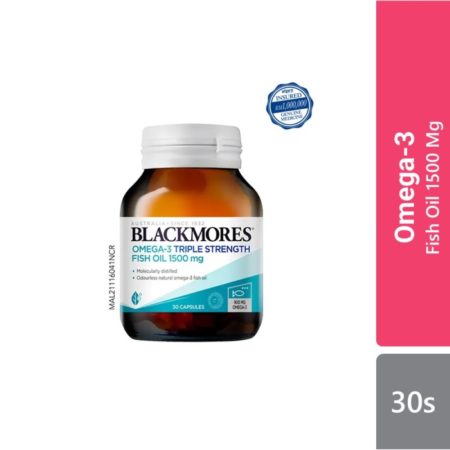 Blackmores Omega 3 Triple Strength Fish Oil 1500 Mg 30s (exp: 11/2024)