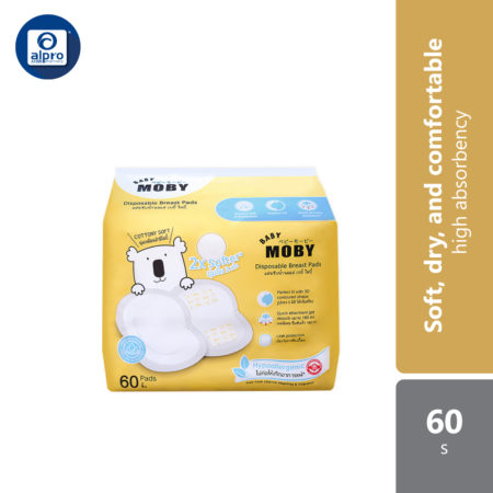 Baby Moby 3D Disposable Breast Pads 60s | High Absorbency