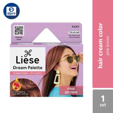 Liese Dream Palette Cream Hair Color 1 Set (cream1 20g + cream2 20g) | Pink Brown/ Clear Brown/ Matt Ash/ Natural Brown