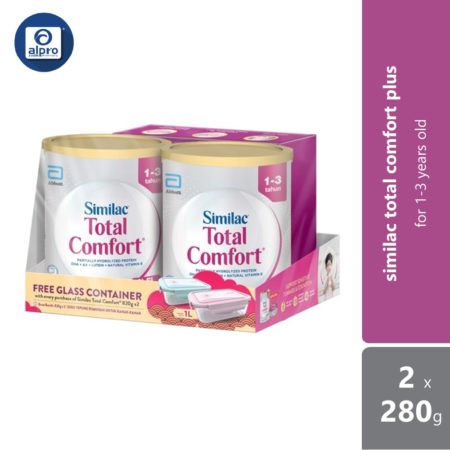 Abbott Similac Total Comfort Plus 1-3 Tahun 2x820g FOC Glass Container