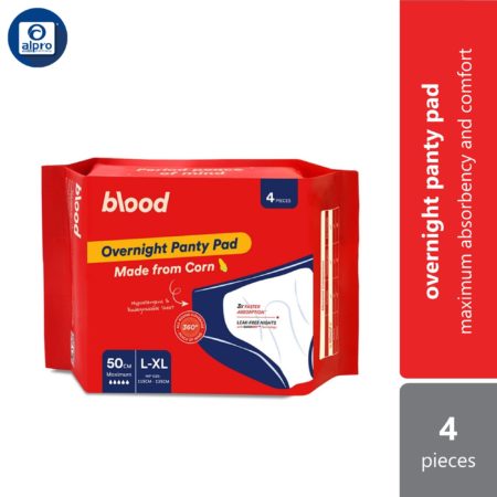 Blood 50cm Corn Panty Pad Size L/XL 4s | Maximum Absorbency and Comfort