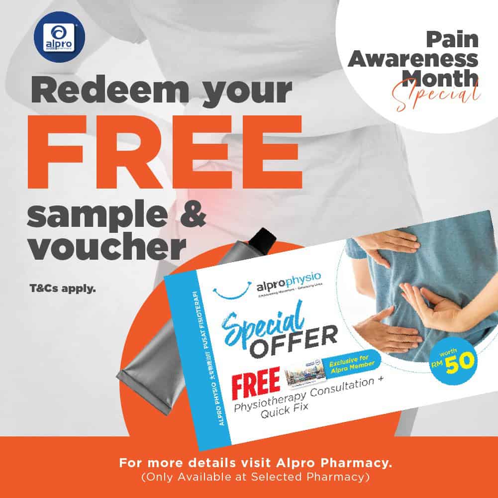 Pain Awareness Month voucher & sample