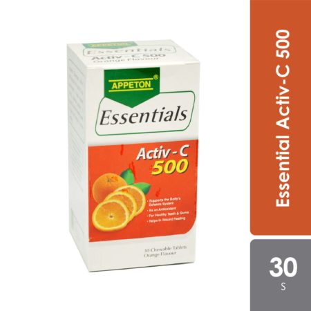 Appeton Essentials Activ-C Vitamin C 500 Orange 30s