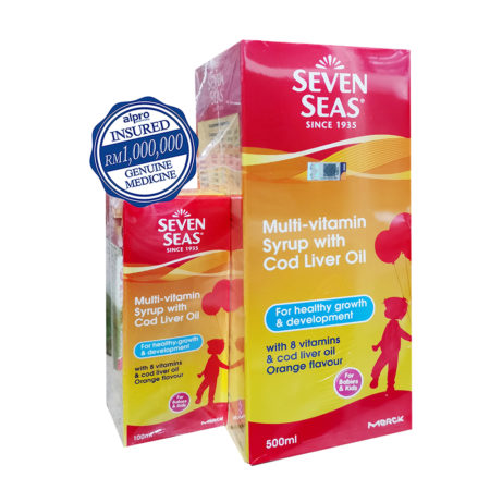 Sevenseas Multivitamin Syrup 500ml FREE 100ml | For Infants & Adults