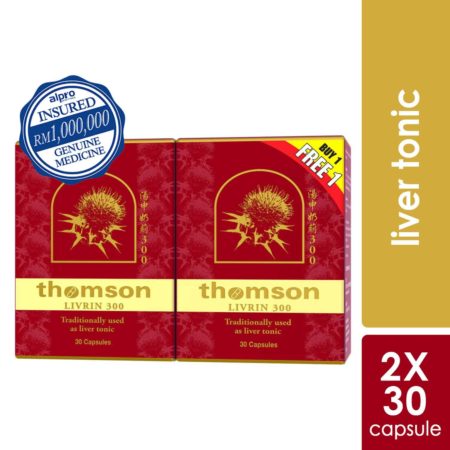 Thomson Livrin w Milk Thistle Extract 300mg 2x30s | Liver Health