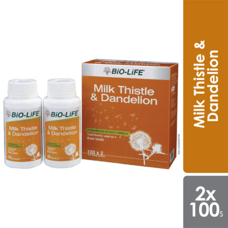 Bio-life Milk Thistle & Dandelion 2x100s | Liver Health